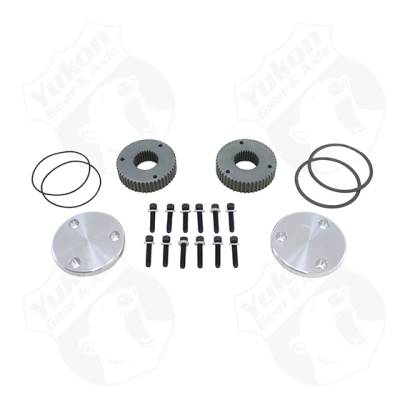 Yukon Hardcore - Yukon Hardcore Drive Flange Kit for Dana 44 w/30 Spline Outer Axles. Non-engraved caps.