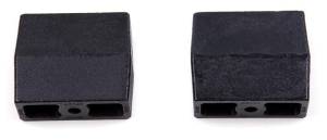 Rear Lift Blocks (Pair), 5" Flat w/9/16" Pin w/1/2" Offset, 69-91 Blazer