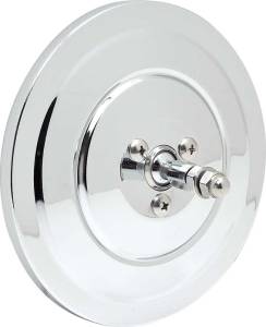 Round Mirror Head, Chrome w/Ribbed Back, 69-72 Blazer