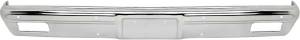 Front Bumper w/o Impact Strip Holes, Chrome, 81-82 Blazer