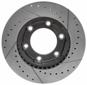 Front Performance Brake Rotor, Cross Drilled & Slotted, LH, 4wd, 71-91 Blazer