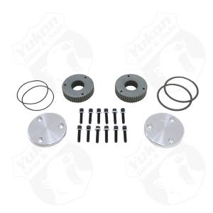 Yukon Hardcore Drive Flange Kit for Dana 44 w/30 Spline Outer Axles. Non-engraved caps.