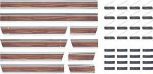 Lower Side Molding Set w/Push-In/Screw-On Clips, Woodgrain, 10 Piece, 69-72 Blazer