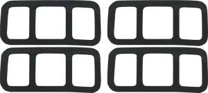 Side Marker Gasket Set w/Deluxe Lenses, 69-72 Blazer