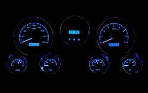 Black Alloy BackgroundBlue Lighting at Night