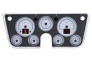Silver Alloy Background shown with optional gauge carrier/ bezel
