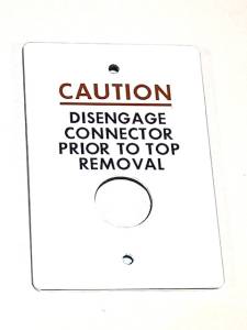 Single Wall Top Wiring Disconnect Plate, 72 Blazer - Image 2