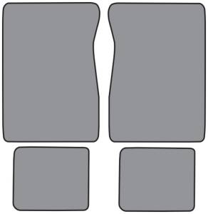 Front & Rear Floor Mats (4 pc), 73-91 Blazer, 73-87 C/K Crew Cab
