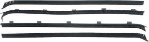 Door Glass Run Felt Weatherstrip Set (4 Pc), 76-80 Blazer