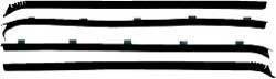 Door Glass Run Felt Weatherstrip Set (4 Pc), 81-91 Blazer