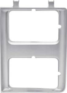 Headlamp Bezel w/Dual Headlamps, Argent, LH, 85-88 Blazer