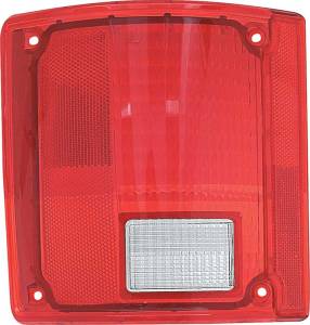 Tail Lamp Lens w/o Chrome, LH, 73-91 Blazer