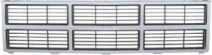 Grill GMC w/o Emblem w/Dual Headlights, Light Argent/Dark Argent, 83-84 Blazer (Jimmy)