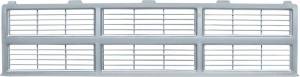 Grill GMC w/o Emblem w/Dual Headlamps, Argent Silver, 83-84 Blazer (Jimmy)