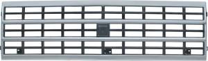 Grill GMC w/Single Headlamps, Argent Silver, 89-91 Blazer (Jimmy)