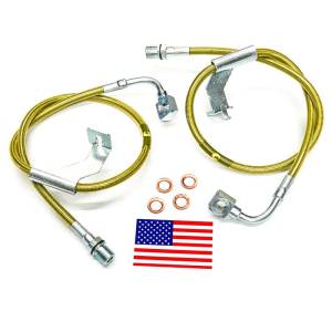 Front Bulletproof Extended Brake Lines 8-12" Lift, 87-91 Blazer